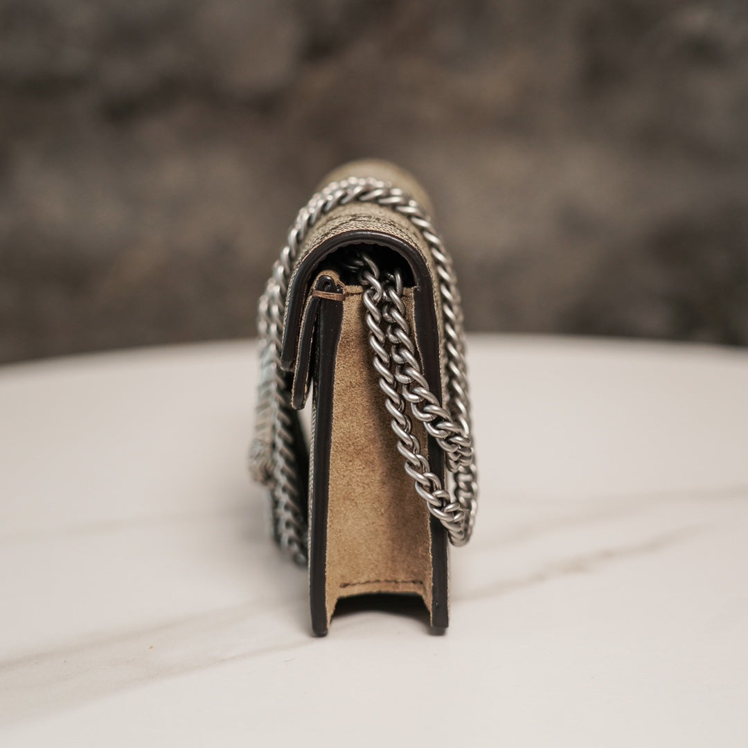 G-ucci Dionysus Super-Mini-Tasche aus GG Supreme