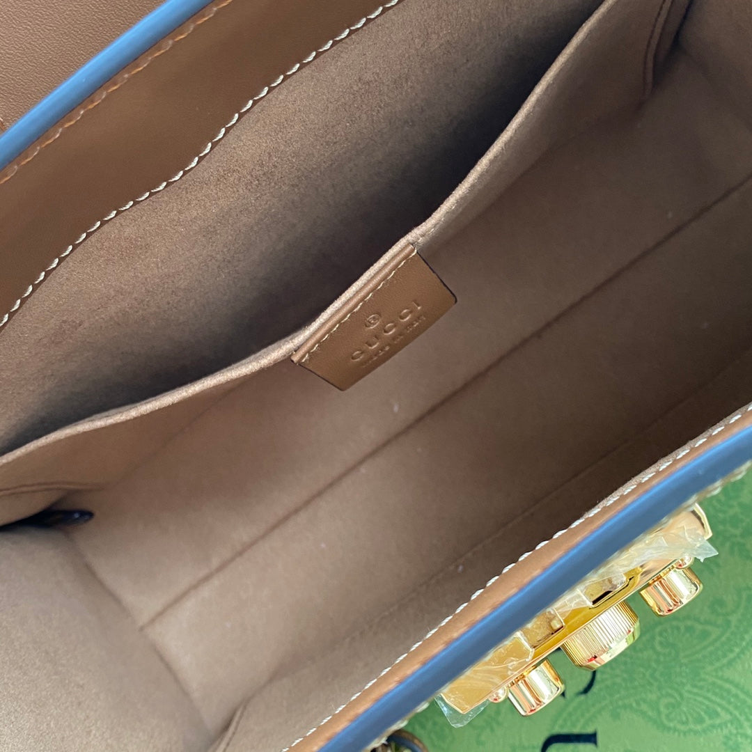 G-ucci Padlock Small Shoulder Bag