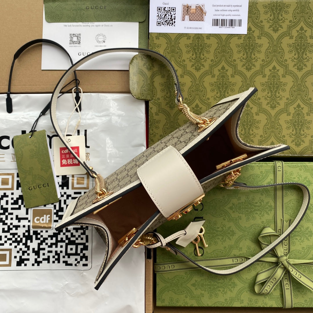 G-ucci Padlock Small Shoulder Bag