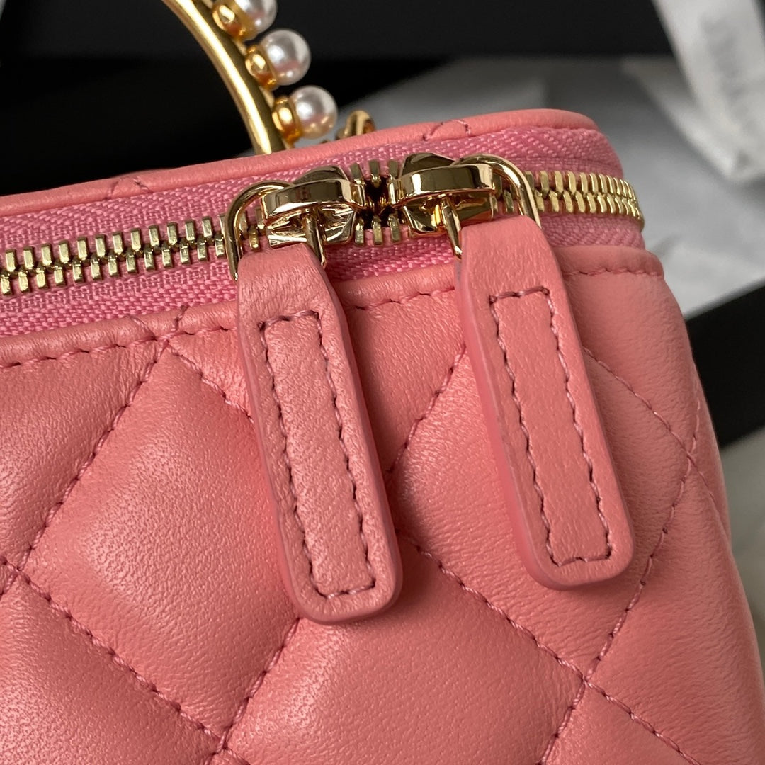 C-hanel Mini Vanity Top Handle Bag