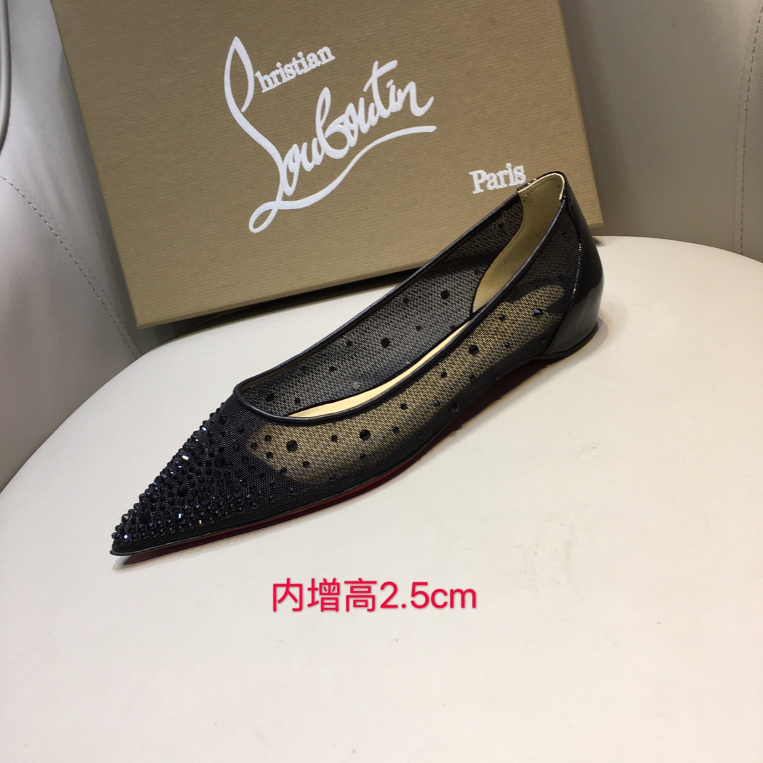 L-ouboutin Mesh Diamond Heels