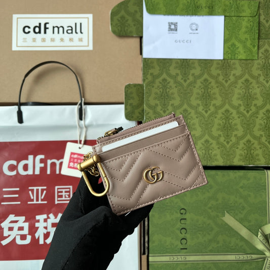 G-ucci GG Marmont Brieftasche mit Schlüsselanhänger