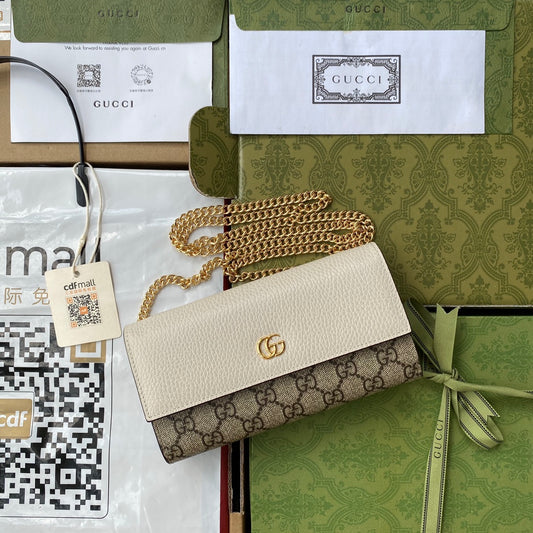 G-ucci GG Marmont Brieftasche mit Kettenriemen