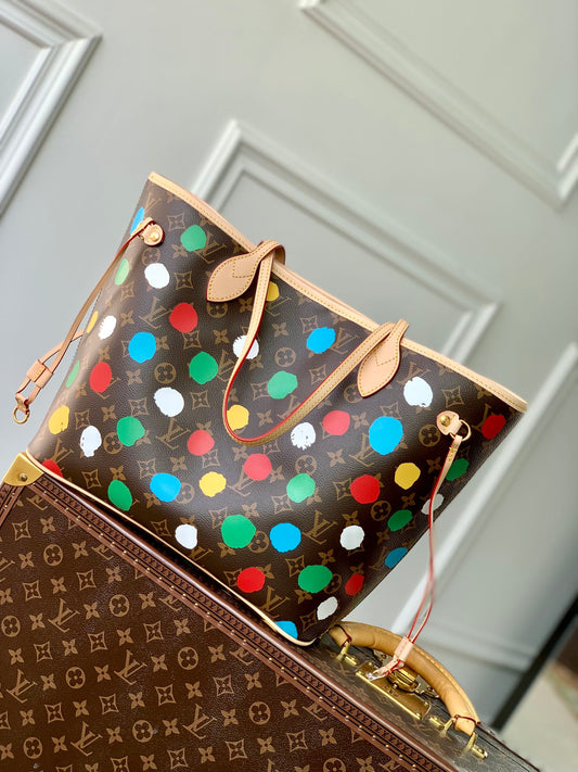 L-V Yayoi Kusama Neverfull MM M46381
