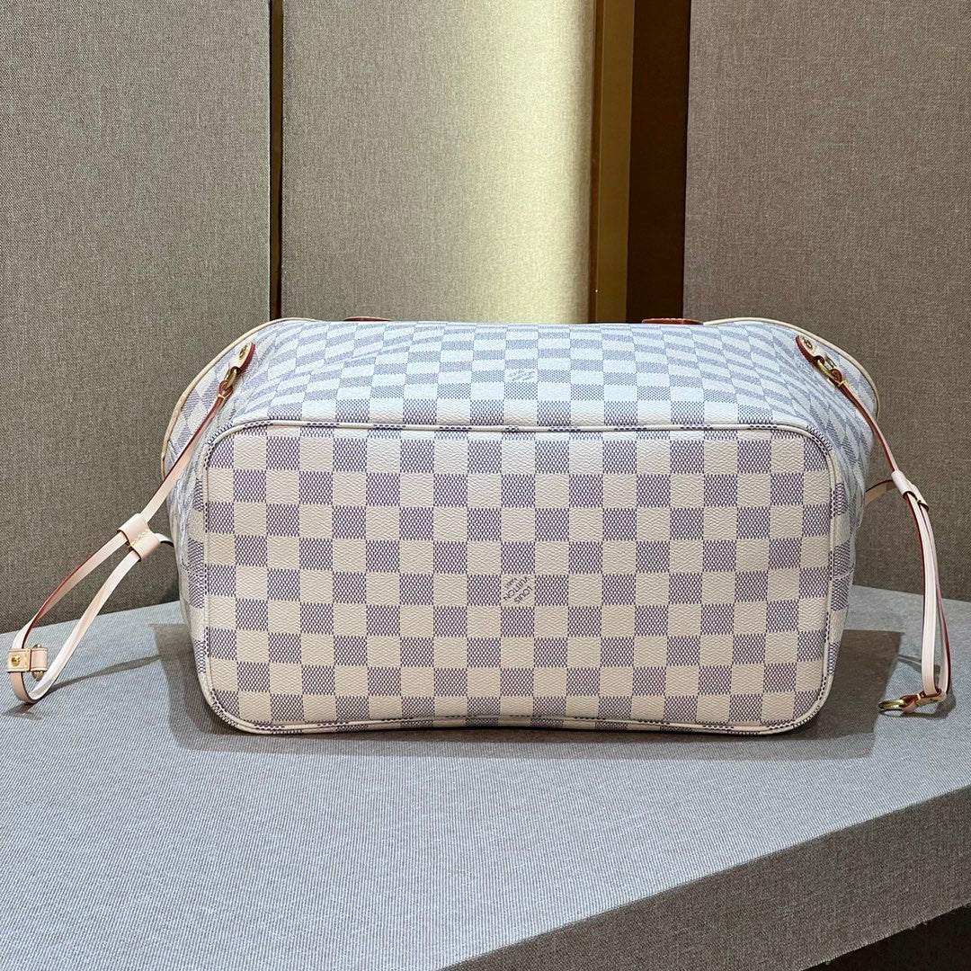 LV Neverfull Damier Azur