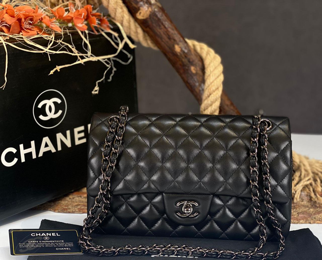 C-hanel 2.55 flap bag / chevron