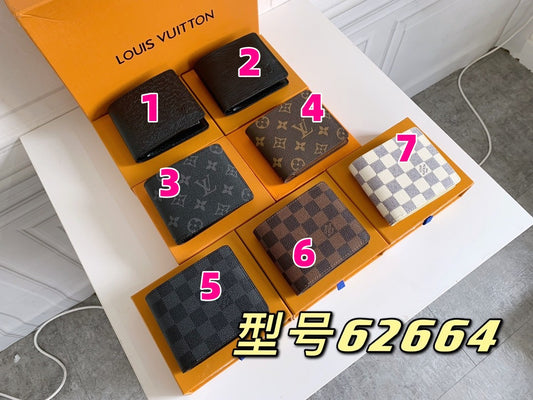 LV Wallet Men Compact Wallet