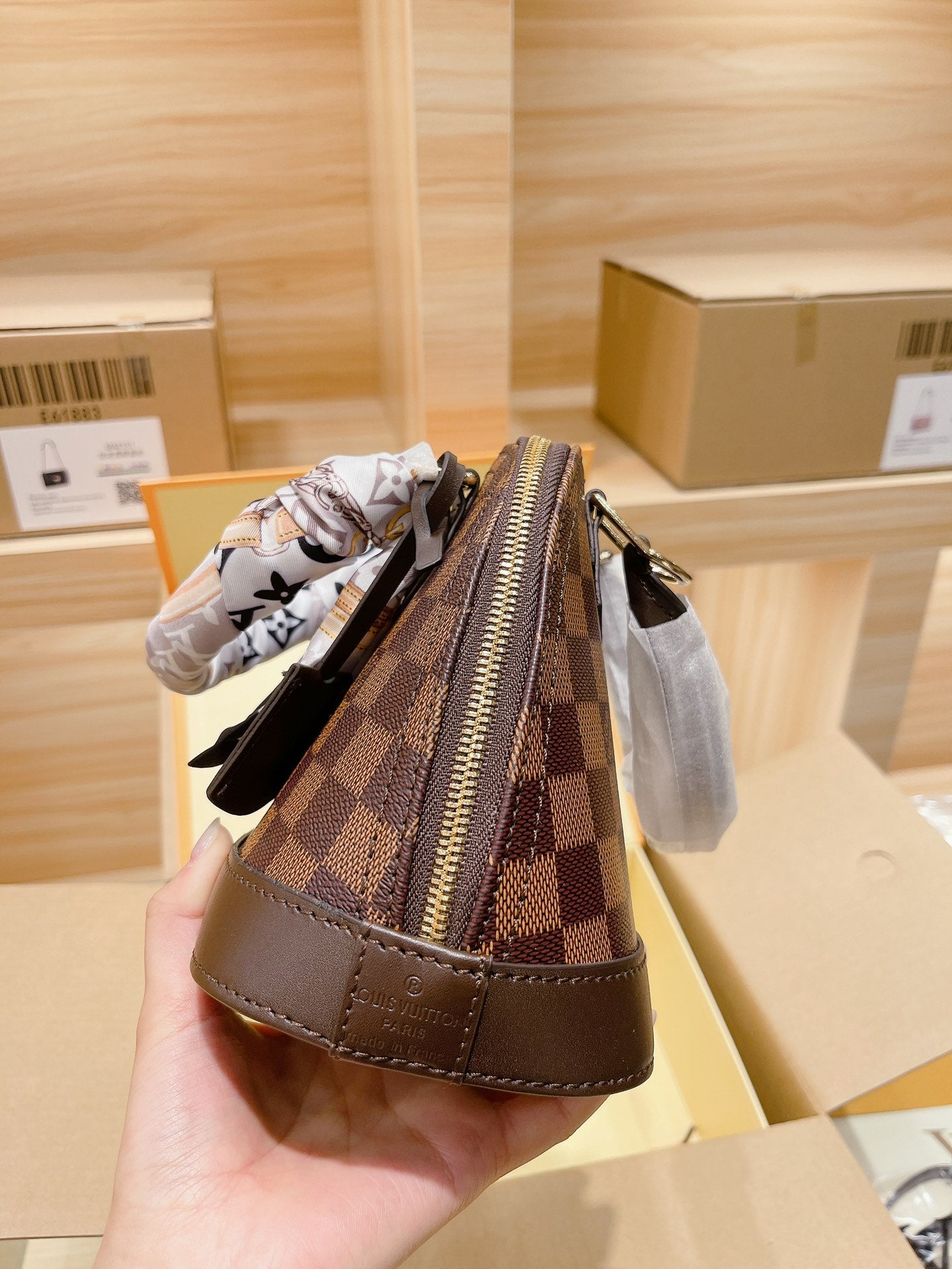 LV Alma BB Damier Ebene